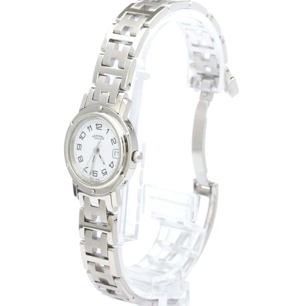 Hermes Clipper Quartz Stainless Steel 24